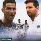 Ilustrasi - Cristiano Ronaldo dan Lionel Messi (Bola.com/Adreanus Titus)