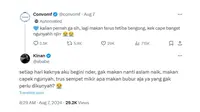 Curhatan Netizen Capek Kunyah Makanan. (Sumber: Twitter/@ababe)