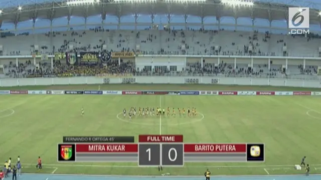 Dua tim asal Kalimantan berduel seru dalam memperebutkan tempat di delapan besar Piala Presiden 2018. Barito Putera harus bertekuk lutut oleh Mitra Kukar satu gol tanpa balas.