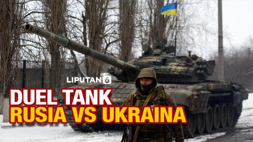 VIDEO: Duel Tank Rusia vs Ukraina Viral di Media Sosial