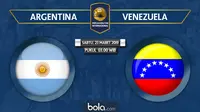 Laga Persahabatan - Argentina Vs Venezuela (Bola.com/Adreanus Titus)