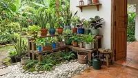 6 Inspirasi Sudut Hijau di Teras Rumah Memakai Barang Bekas yang Murah, Cantik dan Hemat Biaya