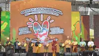 Harvesting Nasional Bangga Buatan Indonesia dan Bangga Berwisata di Indonesia (Gernas BBI-BBWI) di Pekanbaru, Provinsi Riau, pada 29 Juli 2023 di halaman Kantor Gubernur Provinsi Riau. (Dok. Diskominfo Riau)