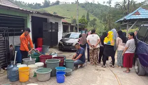 Kemarau Ekstrem di Lampung, BPBD Kirim 20.000 Liter Air