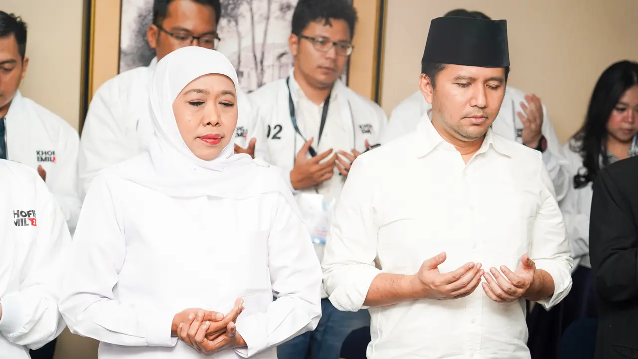 Pasangan Calon Gubernur Jawa Timur nomor urut 2 Khofifah Indar Parawansa-Emil Elestianto Dardak.