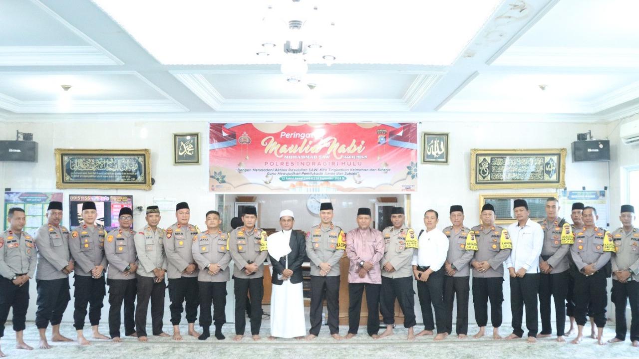 Gelar Maulid Nabi, Ini Pesan Kapolres Inhu Agar Pilkada Berjalan Damai