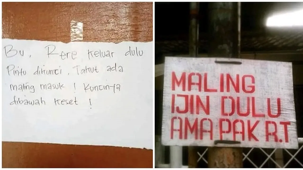 6 Tulisan Peringatan untuk Maling di Tempat Umum Ini Bikin Tepuk Jidat