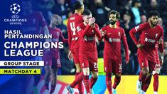 Berita Motiongrafis tentang Hasil Pertandingan Liga Champions Matchday 4 Fase Grup, Liverpool Pesta Gol di Kandang Rangers dan Hasil Pertandingan Lengkap Lainnya.