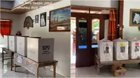 Viral penampakan TPS di dalam rumah warga untuk Pemilu 2024. (Sumber: TikTok/@fitrianurrr)