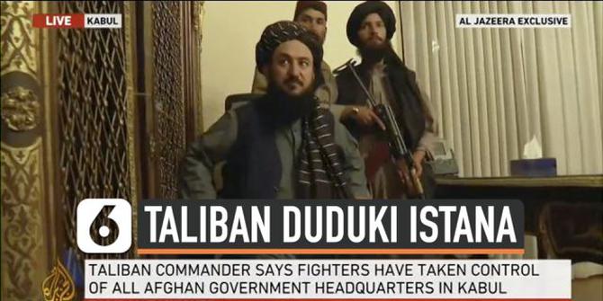 VIDEO: Milisi Taliban Duduki Istana Kepresidenan Afghanistan!