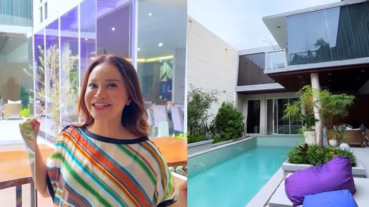 9 Potret Taman Belakang Rumah Rossa Usai Renovasi, Desain Modern Tropis