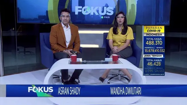 Fokus Pagi dengan pilihan topik utama sebagai berikut, Penertiban Baliho Ketua FPI, Penambang Emas Ilegal Tertimbun Longsor, Video Ibu Aniaya Anak Kandung, Sistem Belajar Tatap Muka.