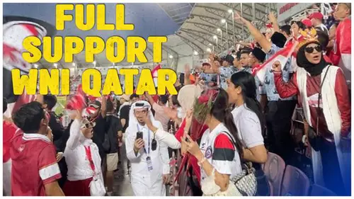 VIDEO: Dukungan Luar Biasa Suporter Timnas Indonesia di Qatar Saat Semifinal Piala Asia U-23