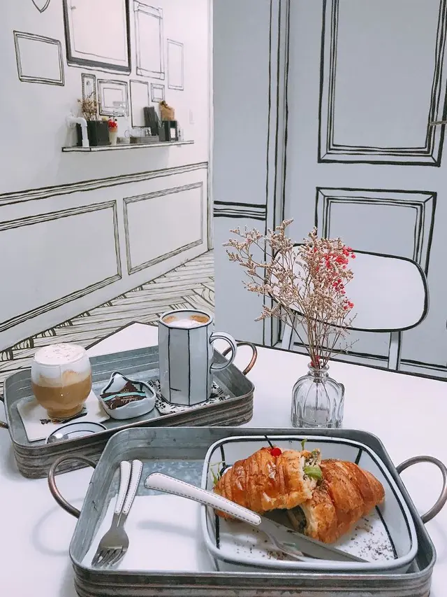 Kafe berkonsep komik (foto: boredpanda/@ynd239.20_cafe)