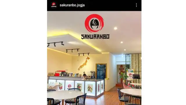 Tampak dalam Sakuranbo Coffee & Eatery. (Sumber: Instagram @sakuranbo.jogja)