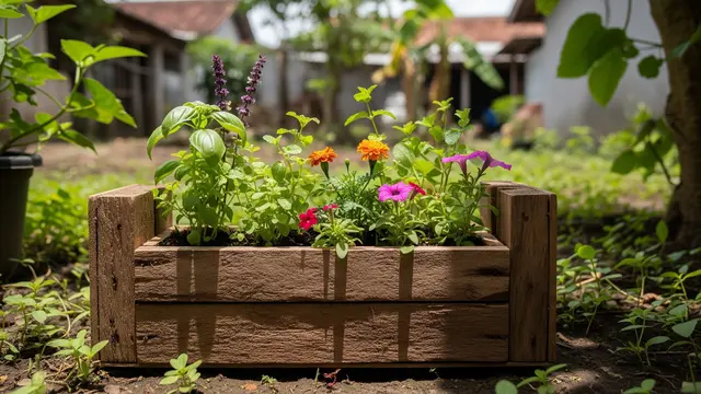 12 Inspirasi Rak Tanam Sederhana dari Kayu Bekas untuk Kebun Rumah yang Estetik