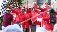 Menteri Pertanian Syahrul Yasin Limpo dalam Acara Semarak Kemerdekaan di Kantor Pusat Kementan (18/8/2023).