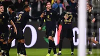 Bermain pada pekan ke-8 Serie A 2024/2025, Juventus unggul 1-0 atas Lazio. (MARCO BERTORELLO/AFP)