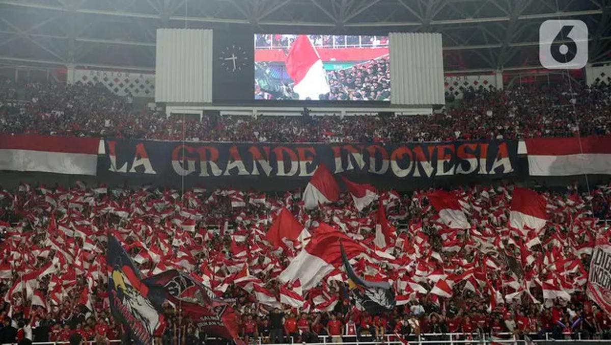 Dukung Timnas Indonesia, Puluhan Ribu Suporter Padati SUGBK