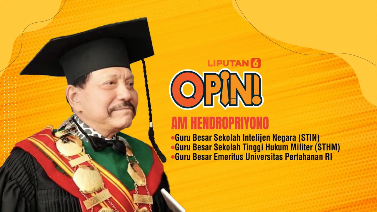 AM Hendropriyono, Ketua Senat Dewan Guru Besar Sekolah Tinggi Hukum Militer, Guru Besar Sekolah Tinggi Intelijen Negara dan Profesor (Emeritus) Universitas Pertahanan Indonesia. (Liputan6.com/Abdillah)