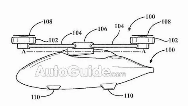 Desain mobil terbang Toyota
