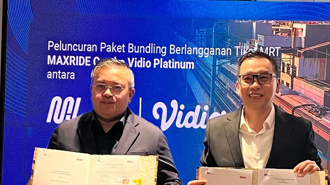 MRT Jakarta Kerja Sama Bareng Vidio