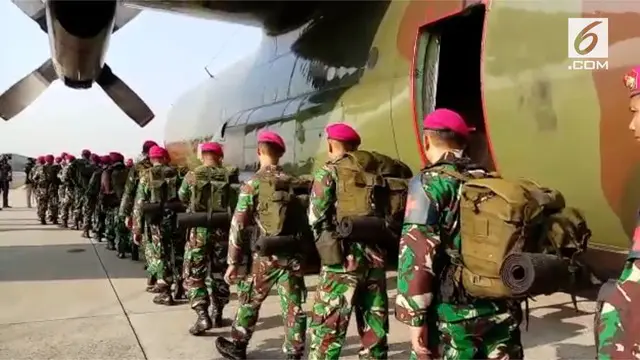 Tentara Nasional Indonesia (TNI) memberangkat 100 personel Satgas Kesehatan ke Lombok, Nusa Tenggara Barat (NTB). Pasukan kesehatan ini akan membantu korban usai gempa 7 Skala Richter.