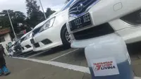 Nissan Grand Livina berhasil mencatatkan angka konsumsi bahan bakar 30,3 km/liter dalam perjalanan Bandung-Jakarta dalam `Tantangan 7 Liter Livina`.