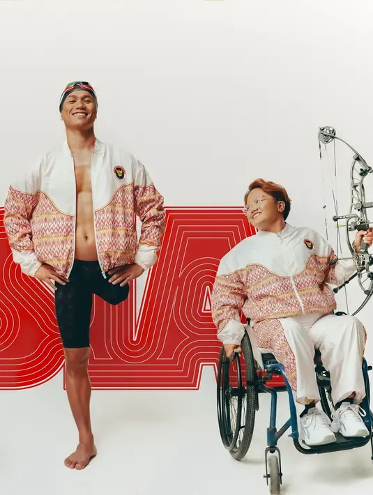 Koleksi Sandya Niskala ini akan menjadi seragam yang dikenakan para atlet Paralympiade Indonesia untuk bertanding di Paralympic 2024 Paris. [Foto: Instagram/ikat_ind]