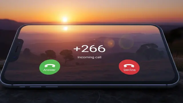 Telepon +266 Kode Negara Mana