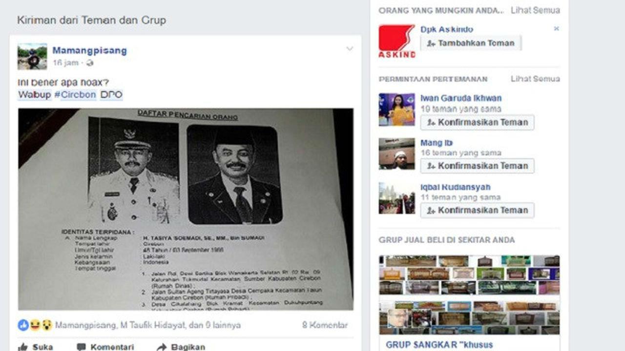 Akhir Pelarian Mantan Wakil Bupati Cirebon Buron