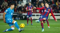 Dengan kemenangan ini, Barca berhasil mendekati jarak dengan Girona dengan 6 poin jelang libur Natal dan Tahun Baru. Barcelona berhasil merebut posisi 3 klasemen Liga Spanyol sedangkan Girona dan Real Madrid belum main. (AP Photo/Joan Monfort)