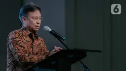 Wakil Menteri BUMN Budi Gunadi Sadikin memberi sambutan di Jakarta Energy Forum 2020, Jakarta (2/3/2020). Acara ini bertema ‘The Future of Energy’ yang re-inisiasi mengembangkan kolaborasi berkelanjutan dengan Pemerintah, Korporasi, Institusi Keuangan dan Pendidikan. (Liputan6.com/Faizal Fanani)