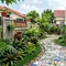 9 Ide Jalan Setapak Taman dari Pecahan Keramik Sisa Renovasi, Unik Tanpa Banyak Biaya