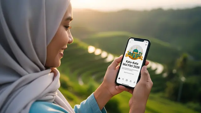 Ilustrasi Kata-Kata Idul Fitri 2026 Nuansa Islami/Gemini AI