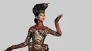 1.Gaya Putri Indonesia 2020, Ayu Maulida berbalut kostum ‘Komodo Dragon: Indonesian Prehistorical Heritage di Miss Universe 2020 bisa jadi inspirasi. (Instagram/ayumaulida97).