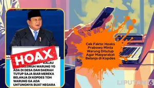 Cek Fakta: Hoaks Presiden Prabowo Minta Warung di Desa Ditutup Agar Masyarakat Belanja di Kopdes