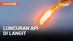 Ledakan dan luncuran api terjadi di langit Kyiv Ukraina. Peristiwa ini memicu kebakaran gedung berlantai empat di tengah kota.
