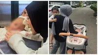 Potret Leshia Anak Lesti Kejora Pertama Kali Keluar Rumah. (Sumber: Instagram/leslar_entertainment/leslarfamilly)