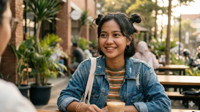 Model Rambut Pendek Wanita Diikat (Foto: Gemini AI)