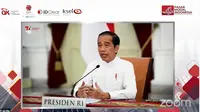 Presiden Joko Widodo (Jokowi) saat HUT ke-44 BEI