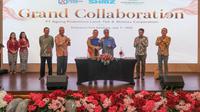 Penandatanganan Nota Kesepahaman Bersama atau Memorandum of Understanding (MOU) pada Senin 7 Juli 2025 antara  Founder Agung Podomoro Group Trihatma Kusuma Haliman, dan Managing Executive Officer Investment & Development Shimizu Corporation Haruhiko Washimi, di kawasan perumahan Podomoro Park Bandung yang dibangun dan dikembangkan oleh APLN.