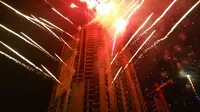 Atraksi Pesta Kembang Api Horizontal Pertama di Indonesia 