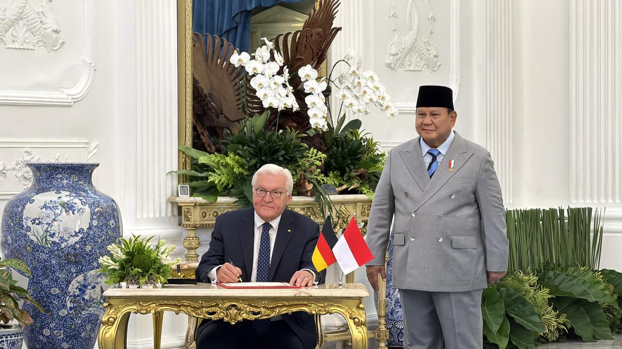 Presiden Jerman Tiba di Istana Merdeka, Puluhan Pasukan Berkuda Iringi Rangkaian
