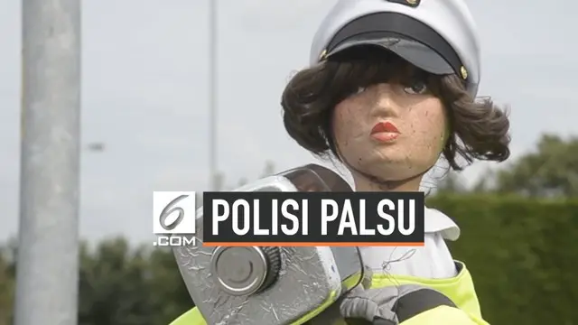 VIDEO: Petani Modifikasi Orang-Orangan Sawah Jadi Polisi Palsu