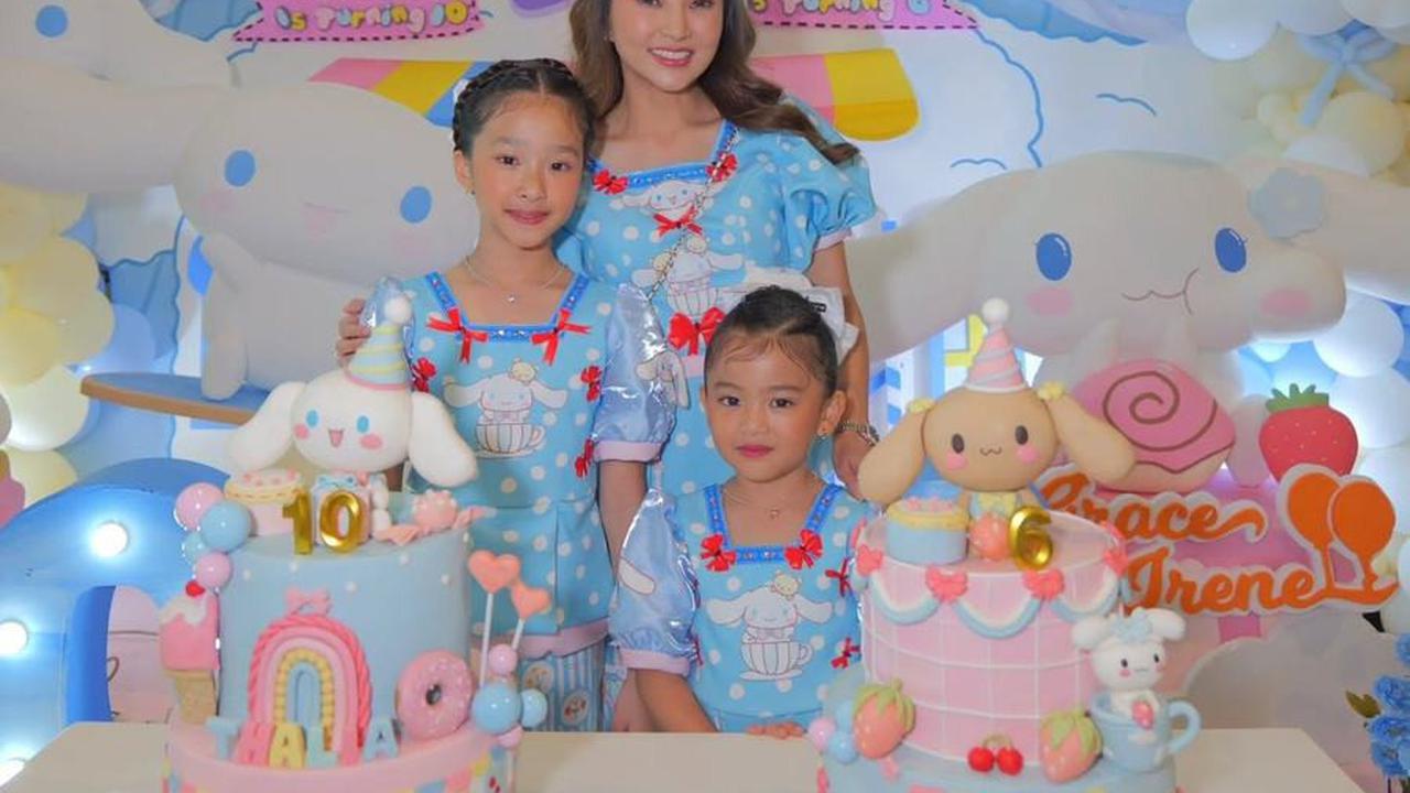 Potret Perayaan Ultah Thalia - Thania, Sarwendah Akur dengan Ruben Onsu - Pesta Meriah Penuh Tawa