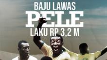 Baju lawas Pele laku Rp 3,2 M. (Bola.com/Dody Iryawan)