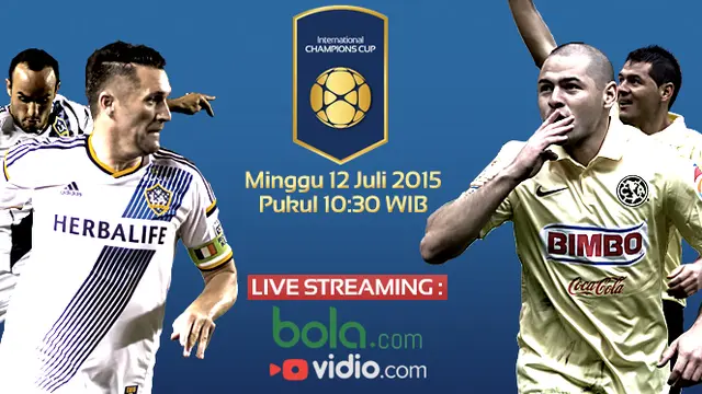 Live Streaming : L.A Galaxy vs Club America di International Champions Cup 2015
