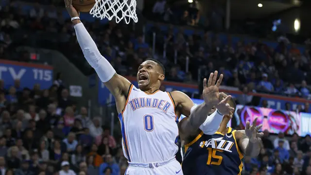 NBA: Westbrook Gemilang, Thunder Hajar Utah Jazz