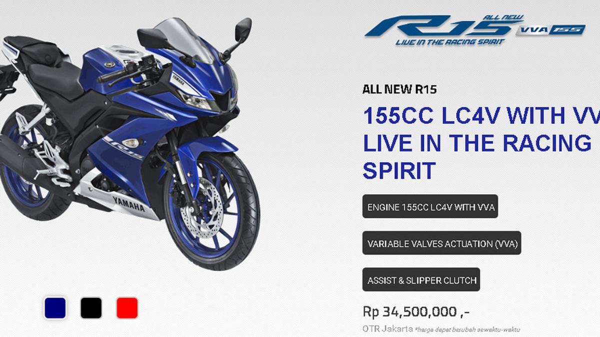 Hot! Harga Resmi All New Yamaha R15 Rp 34,5 Juta - Berita Otosia.com